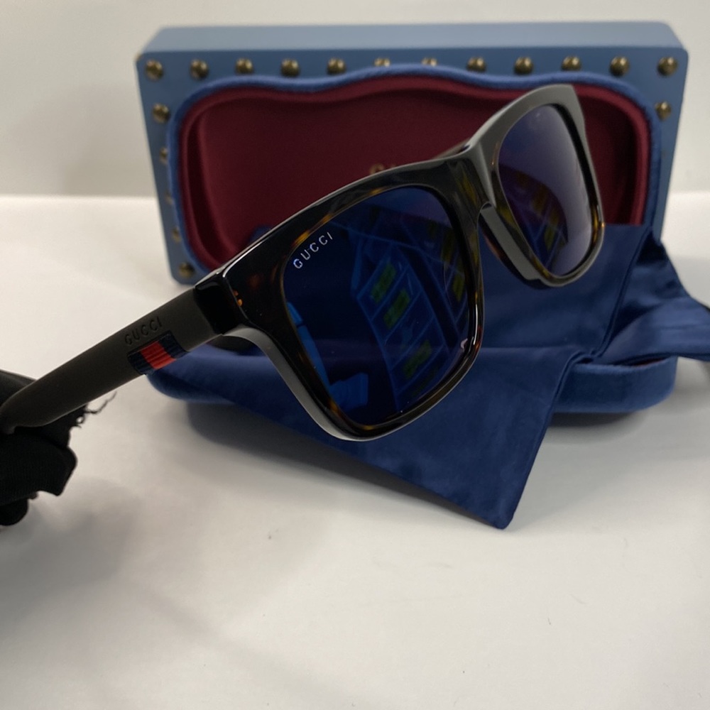 Gucci Black GG0008S Square Sunglasses